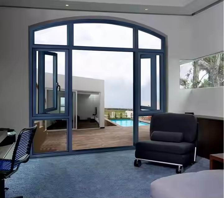 UPVC Tilt & Turn Windows High Quality Customized for House Low Price Casement Fixed Profile Pvc Window details