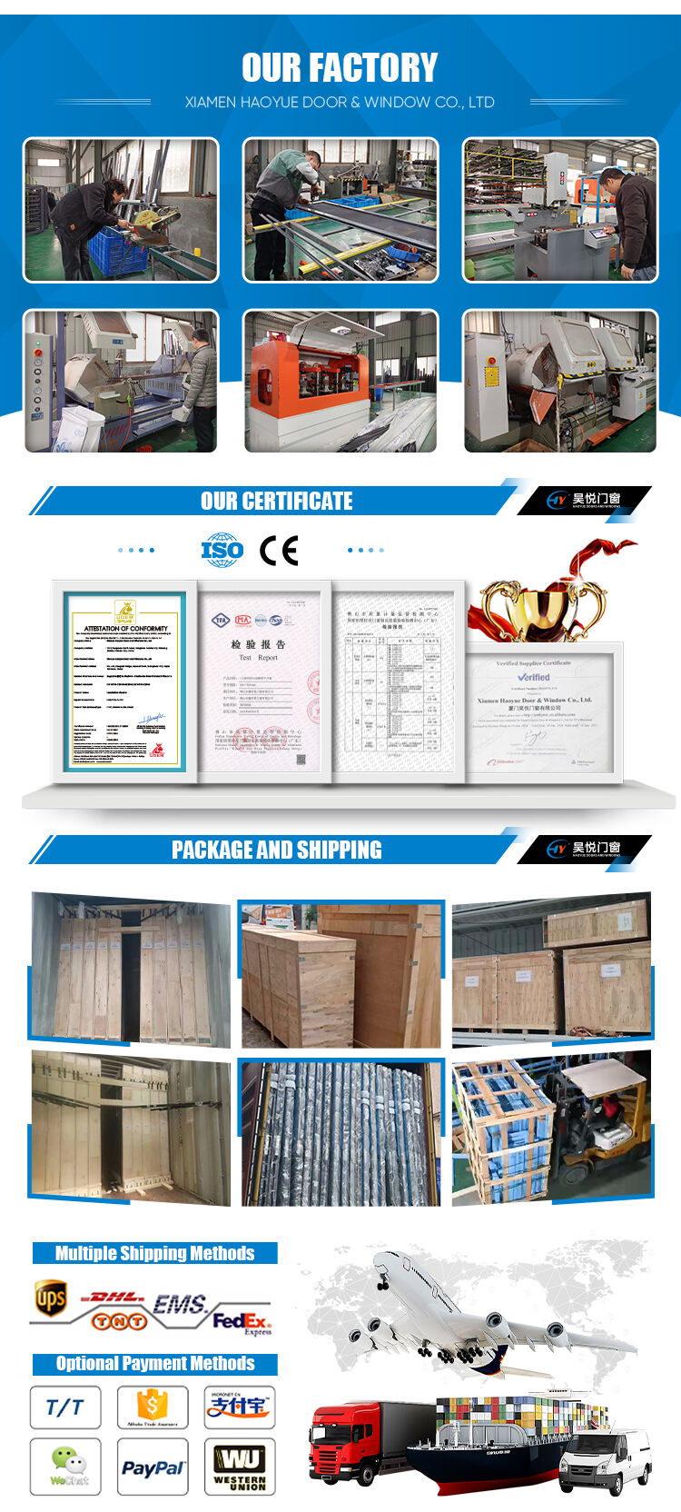 UPVC Tilt & Turn Windows High Quality Customized for House Low Price Casement Fixed Profile Pvc Window supplier