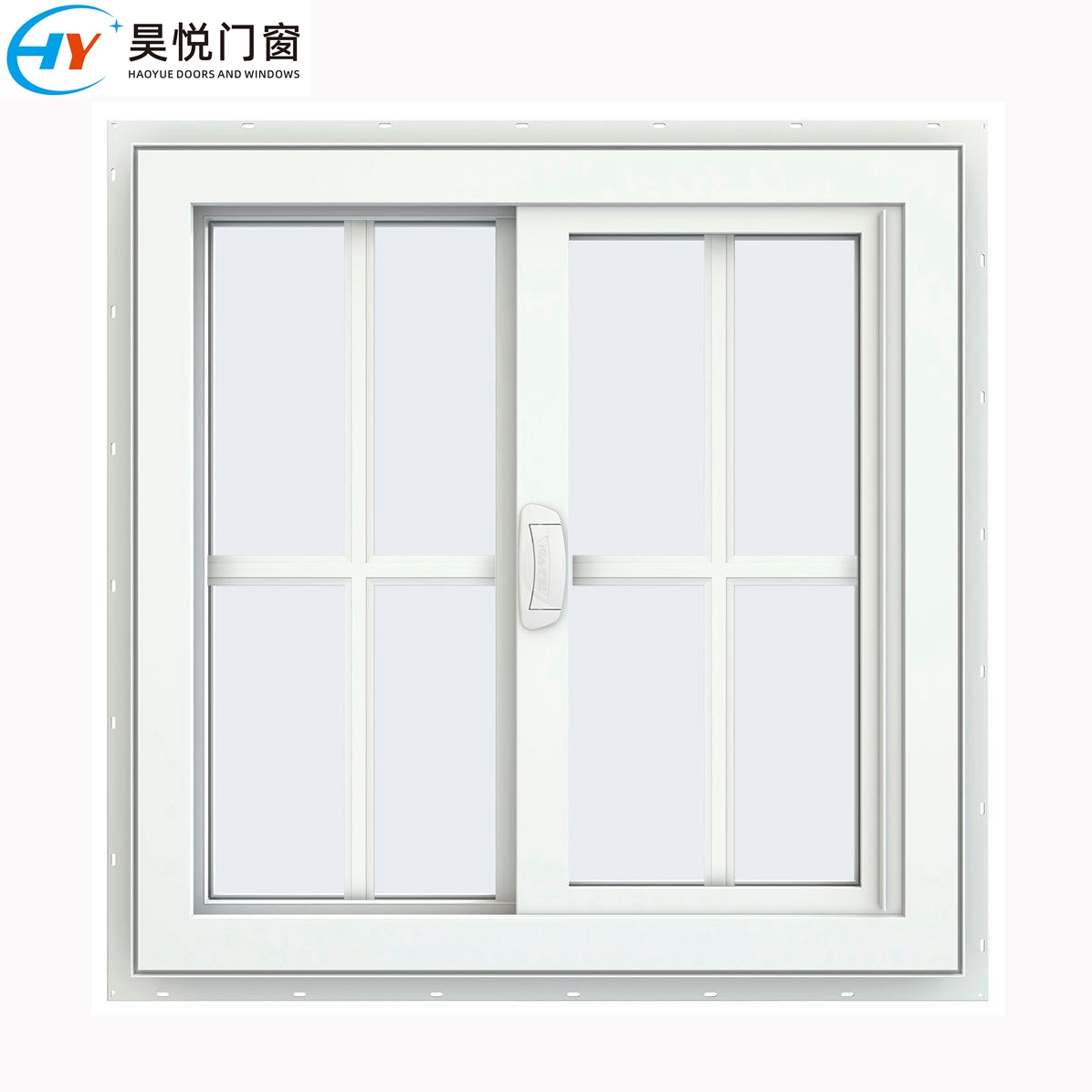 Customized Double-layer Glass Upvc/pvc Sliding Windows Soundproof Sliding Windows Vinyl Double-layer Glass Sliding Windows
